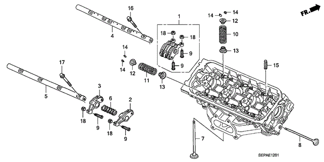 TL VALVE - ROCKER ARM (RR.)