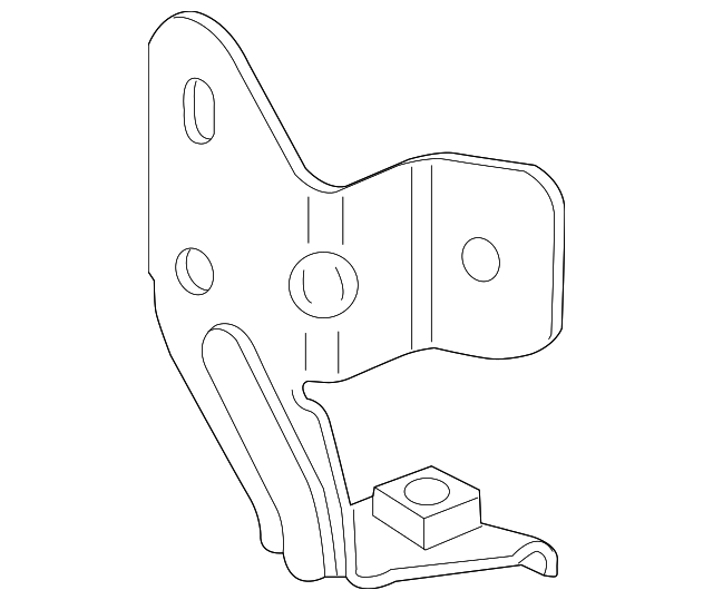 3D0-951-181-C Деталь MOUNT BRACKET, RIGHT