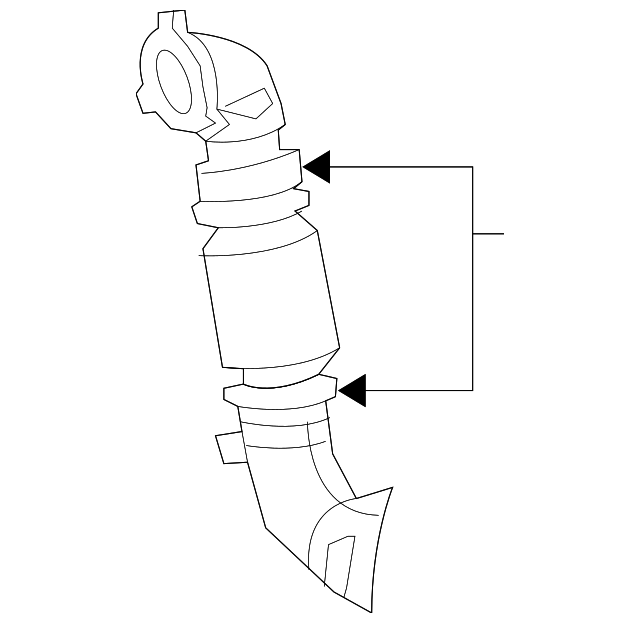52090372AA Деталь CONVERTER & PIPE CLAMP
