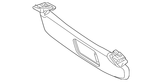 51-16-7-153-231 SUNVISOR, LEFT