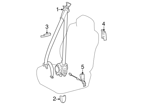Tundra FRONT SEAT BELTS 4
