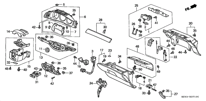 RL INSTRUMENT PANEL GARNISH