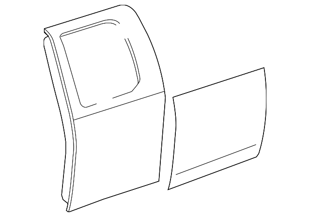 67003-0C100 Деталь DOOR SHELL, RIGHT