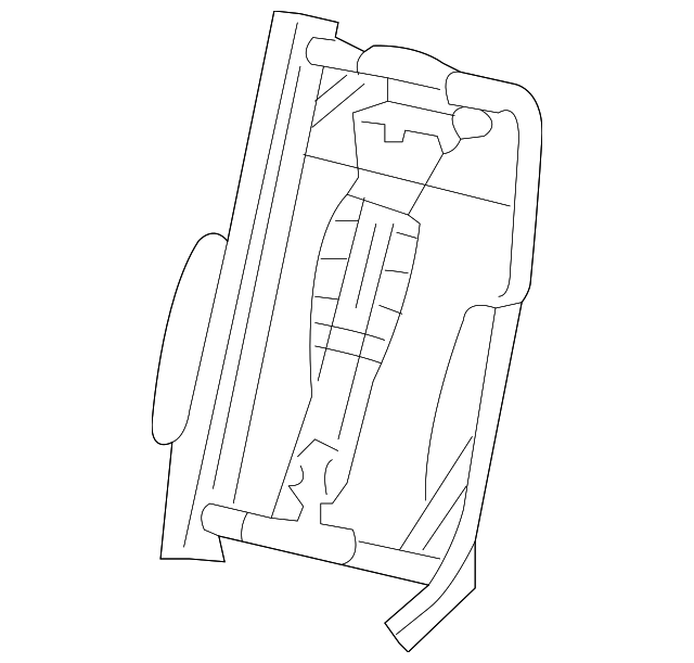 5L3Z1861018BA Деталь SEAT BACK FRAME, RIGHT