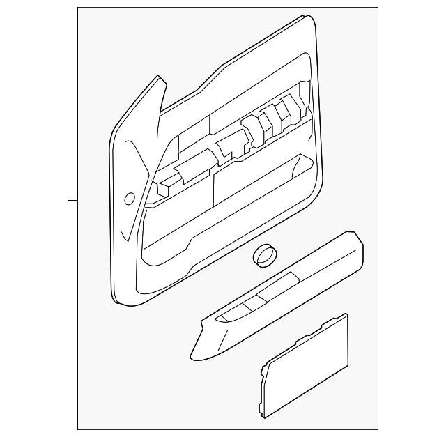 BL3Z-1823942-GA Деталь DOOR TRIM PANEL, RIGHT
