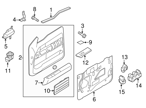 F-150 INTERIOR TRIM - FRONT DOOR