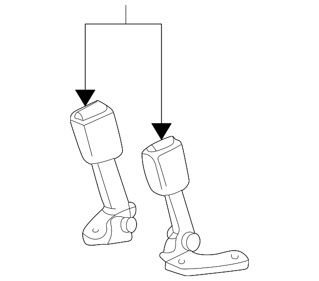 F67Z-9860044-AAA Деталь BUCKLE END, RIGHT