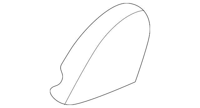 F1TZ7860262D Деталь SEAT BELT ASSY COVER, LEFT
