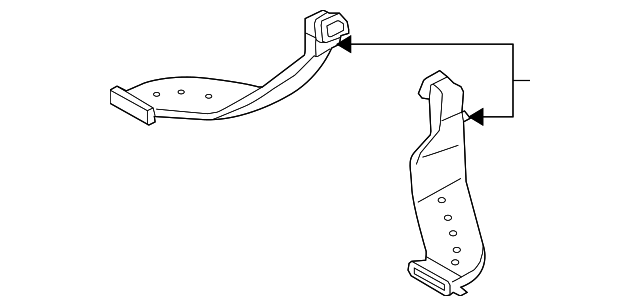 97360-2J000 Деталь FRONT DUCT, LEFT