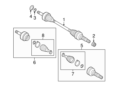 Touareg DRIVE AXLES