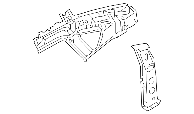 G6330-3SGMA Деталь INNER QTR PANEL, RIGHT