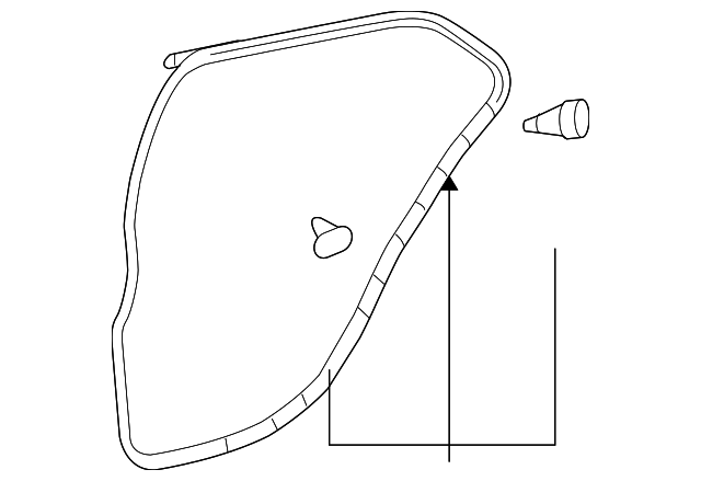 67872-52170 Деталь DOOR W'STRIP, LEFT