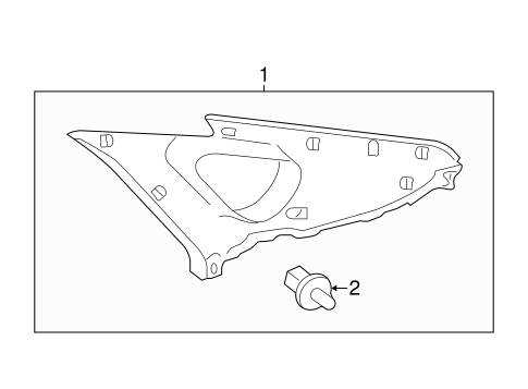 Prius INTERIOR TRIM - QUARTER PANELS
