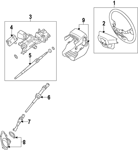GX460 STEERING COLUMN