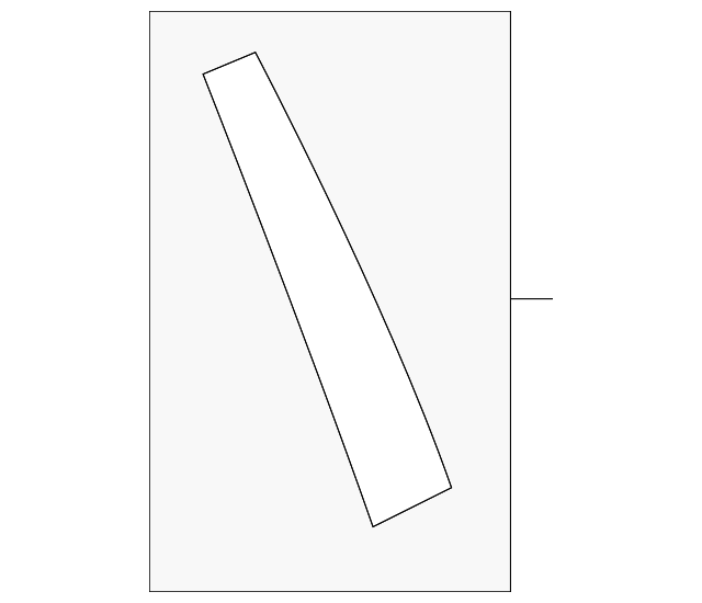 7T4Z-7820555-AA Деталь UPPER MOLDING, LEFT