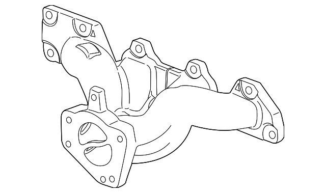 12635501 Деталь EXHAUST MANIFOLD