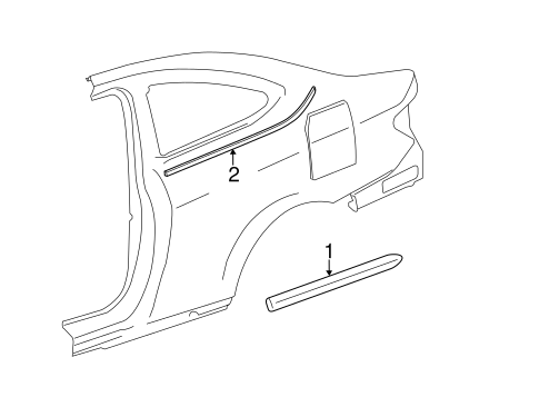C250 EXTERIOR TRIM - QUARTER PANEL