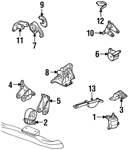 Contour ENGINE & TRANS MOUNTING