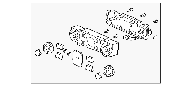 79600-SJC-A04ZB CONTROL ASSY., MANUAL AIR CONDITIONER *N