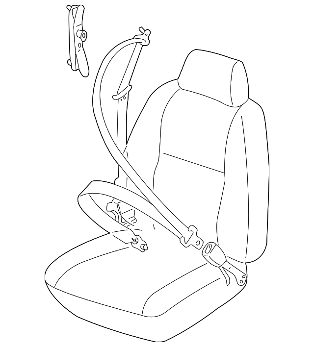 64619FA100EM Деталь SEAT BELT ASSY, RIGHT