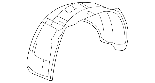15132712 FENDER LINER, LEFT