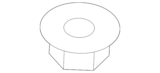0K9A0-52601 HINGE NUT, LEFT