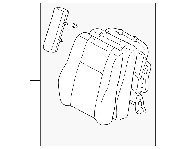 71430-02160-B0 Деталь SEAT BACK ASSY, RIGHT