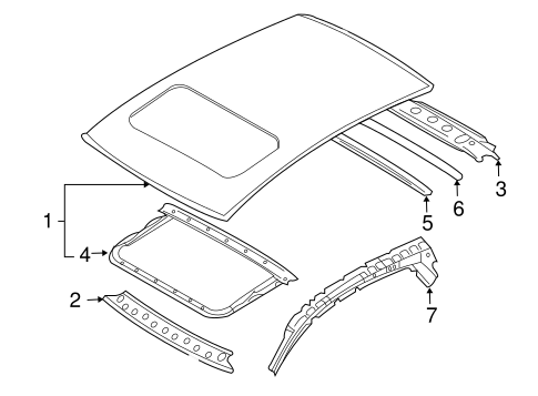 QX70 ROOF & COMPONENTS