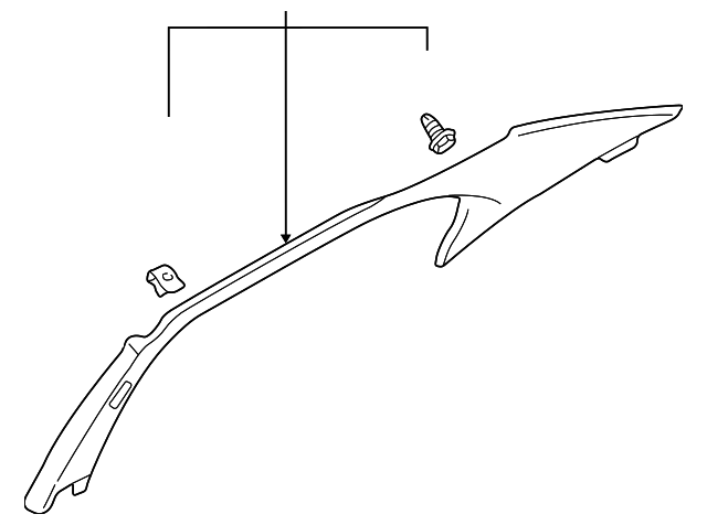 MR776876 Деталь UPPER QTR TRIM, LEFT