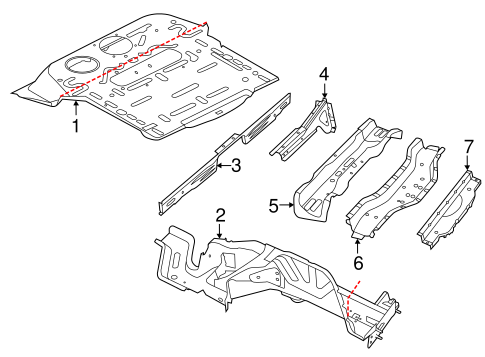 500 REAR FLOOR & RAILS