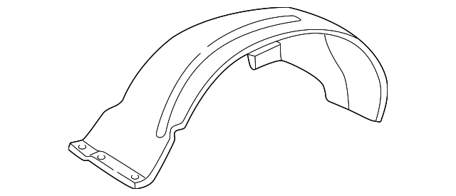 15101800 Деталь FENDER LINER, LEFT