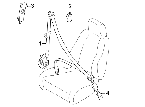 Protege FRONT SEAT BELTS