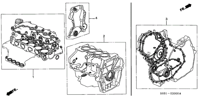 ENGINE/GASKET KIT for 2003 Honda CIVIC HYBRID #1