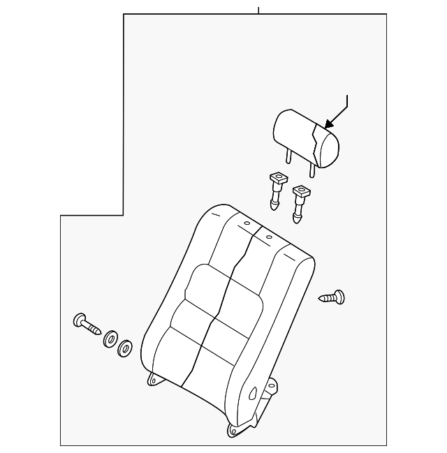 GP9A-57-400C-02 Деталь SEAT BACK ASSY
