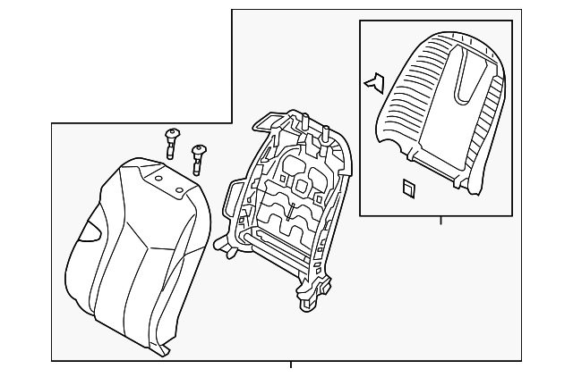 88400-2V940-TBJ Деталь SEAT BACK ASSY
