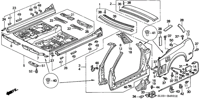 NSX OUTER PANEL - REAR FENDER (2)