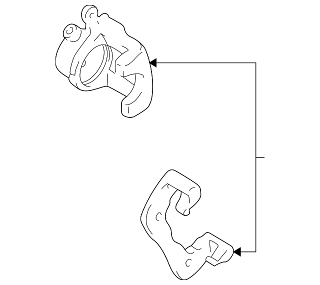91177048 Деталь CALIPER, LEFT