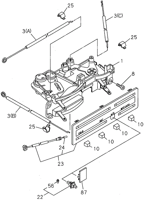 ELECTRICAL / EXHAUST / HEATER / FUEL/HEATER CONTROL for 1997 Honda PASSPORT #1