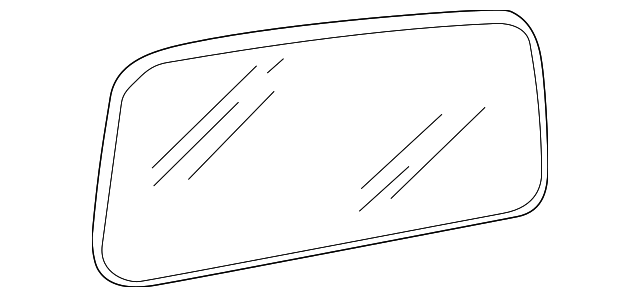 MR574588 Деталь MIRROR GLASS, RIGHT