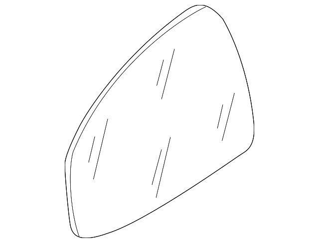 8J0-857-536-H Деталь MIRROR GLASS, RIGHT