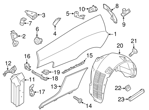 R8 QUARTER PANEL & COMPONENTS 2