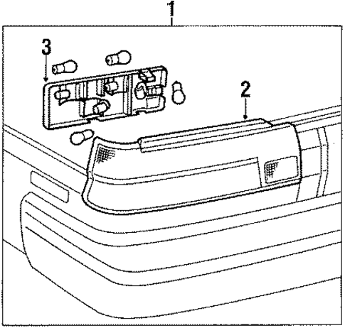 Tercel TAIL LAMPS