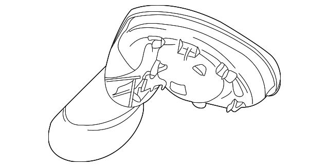 51-16-7-192-469 Деталь MIRROR BASE, LEFT