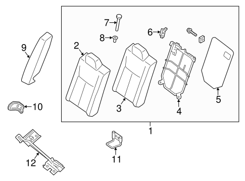 Sentra REAR SEAT COMPONENTS