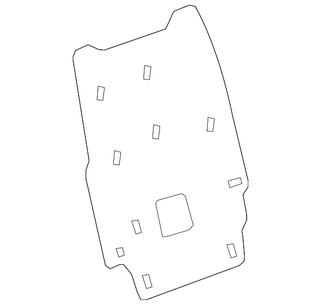 20916166 Деталь SEAT BACK PANEL, RIGHT