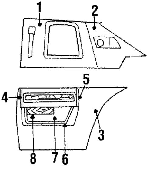 DeVille QUARTER PANEL TRIM