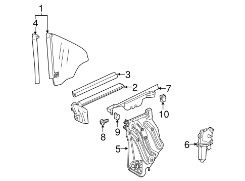 SLK280 GLASS & HARDWARE