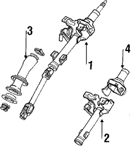 Van STEERING COLUMN & WHEEL