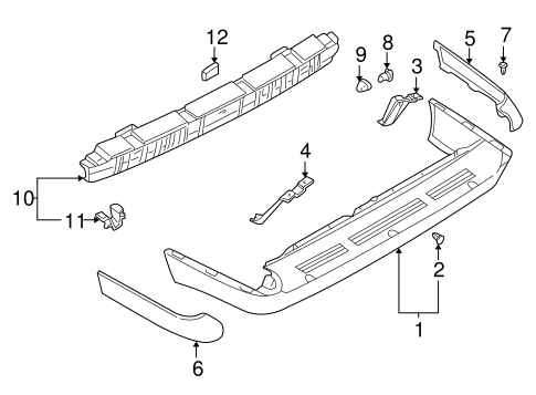 Pathfinder BUMPER & COMPONENTS - REAR
