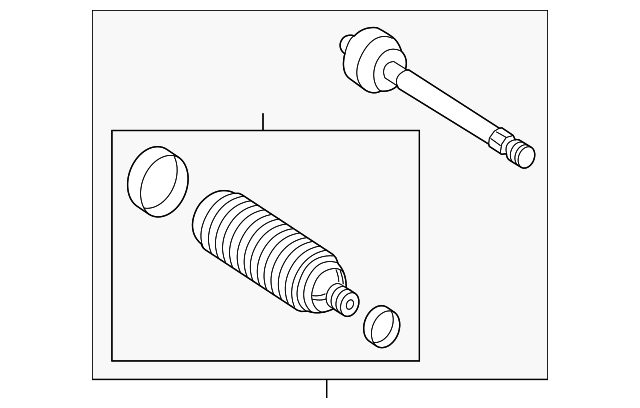 9064600055 Деталь INNER TIE ROD, LEFT